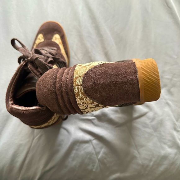 EUC COACH wedge sneakers - Picture 5 of 7